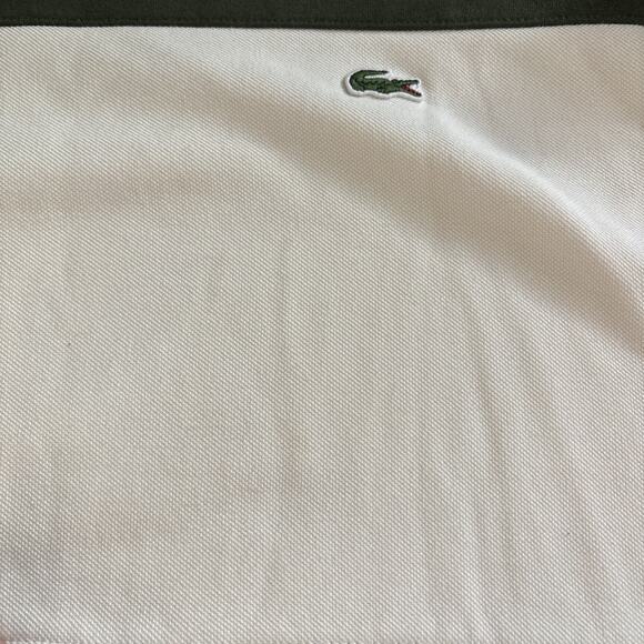 Lacoste Long Sleeve Brushed Pique Fleece Colorblock Sweater Sweatshirt Sz 3XL - Picture 9 of 10